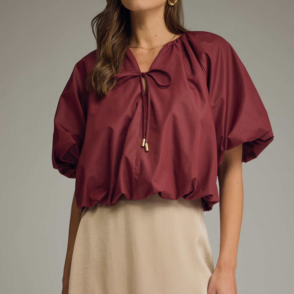 Viv Bubble Sleeve Top