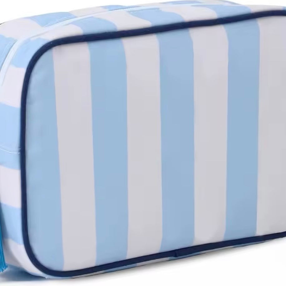 Coastal Stripe Makeup Bag