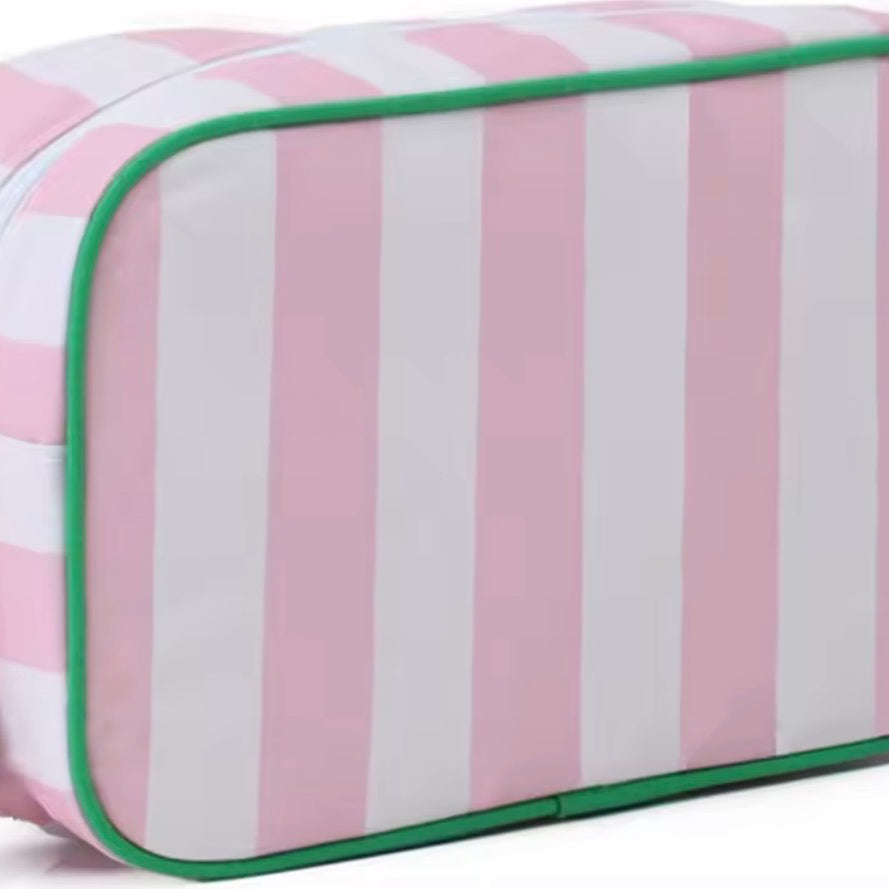 Coastal Stripe Makeup Bag