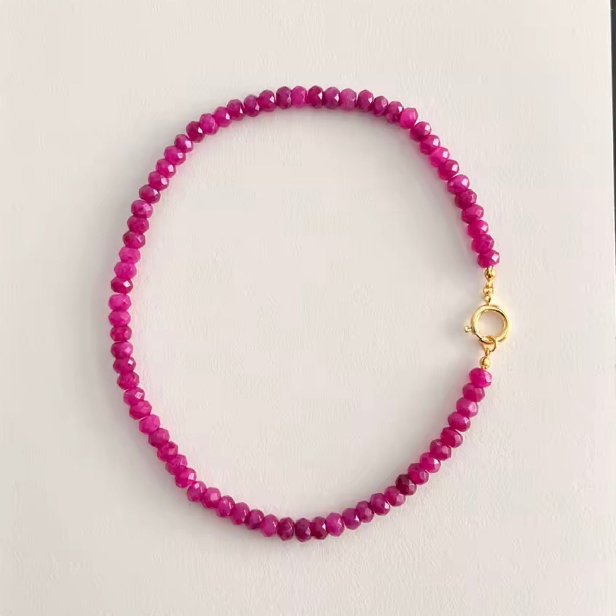 Cut Stone Candy Beaded Necklace