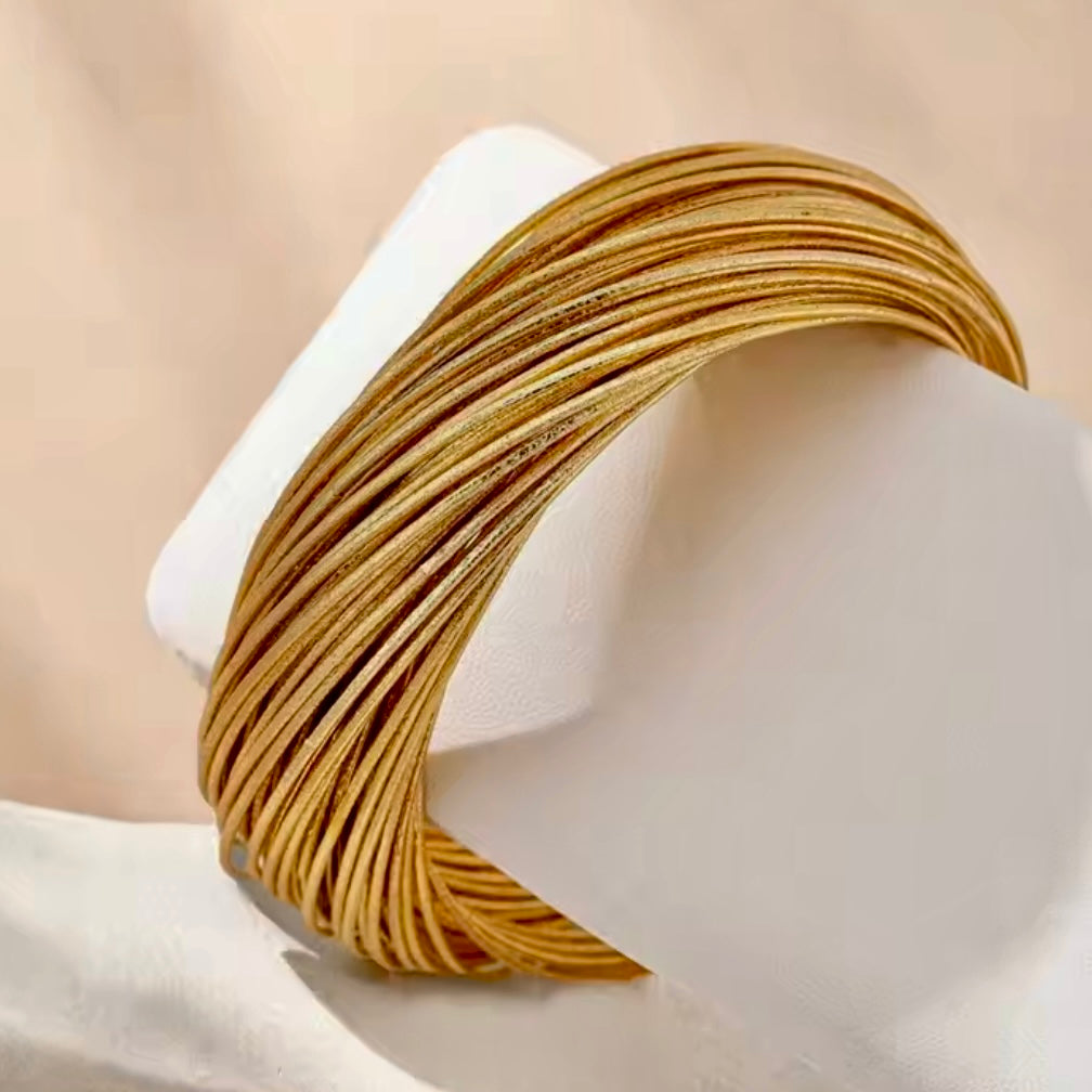 Metallic Twisted Bangle