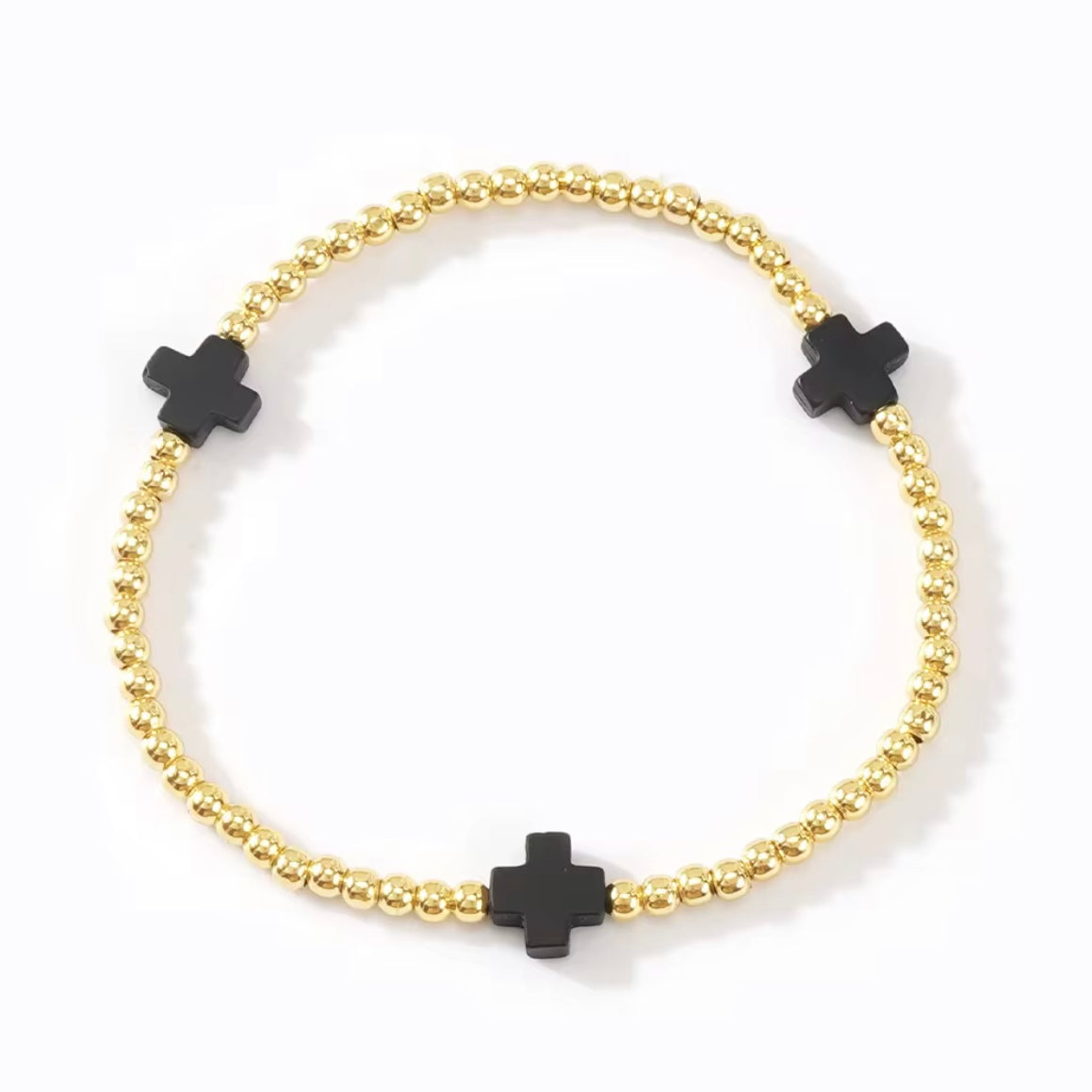 18K by Ness and Mae Baby Color Cross Bracelet