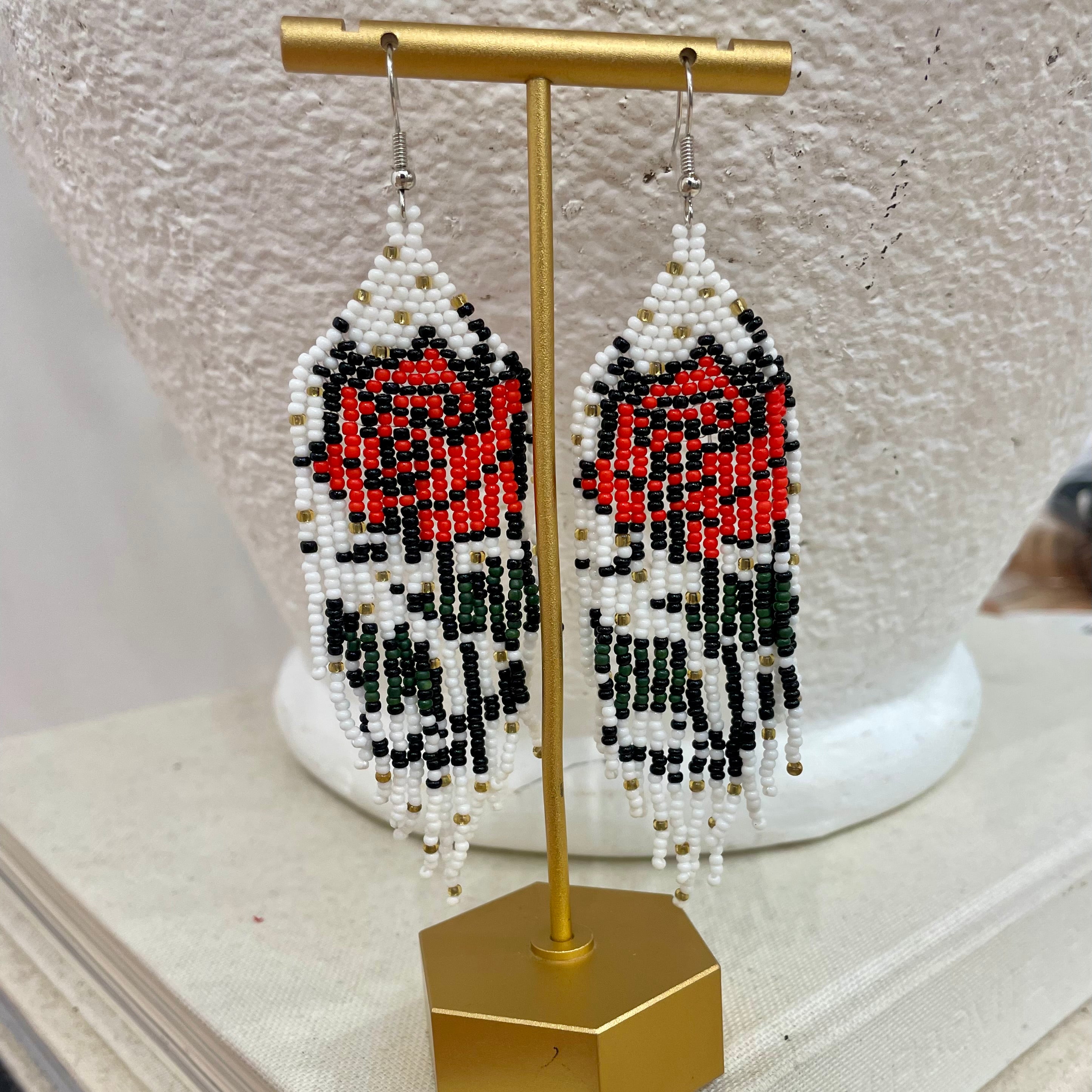 French Wire Beaded Earrings