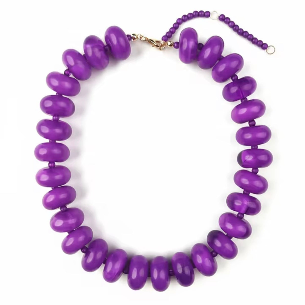 Candy Crush BIG Beaded Necklace
