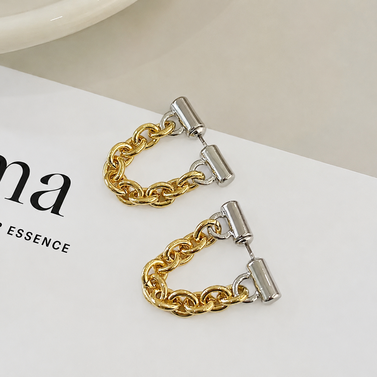 Soft Chain Hoops