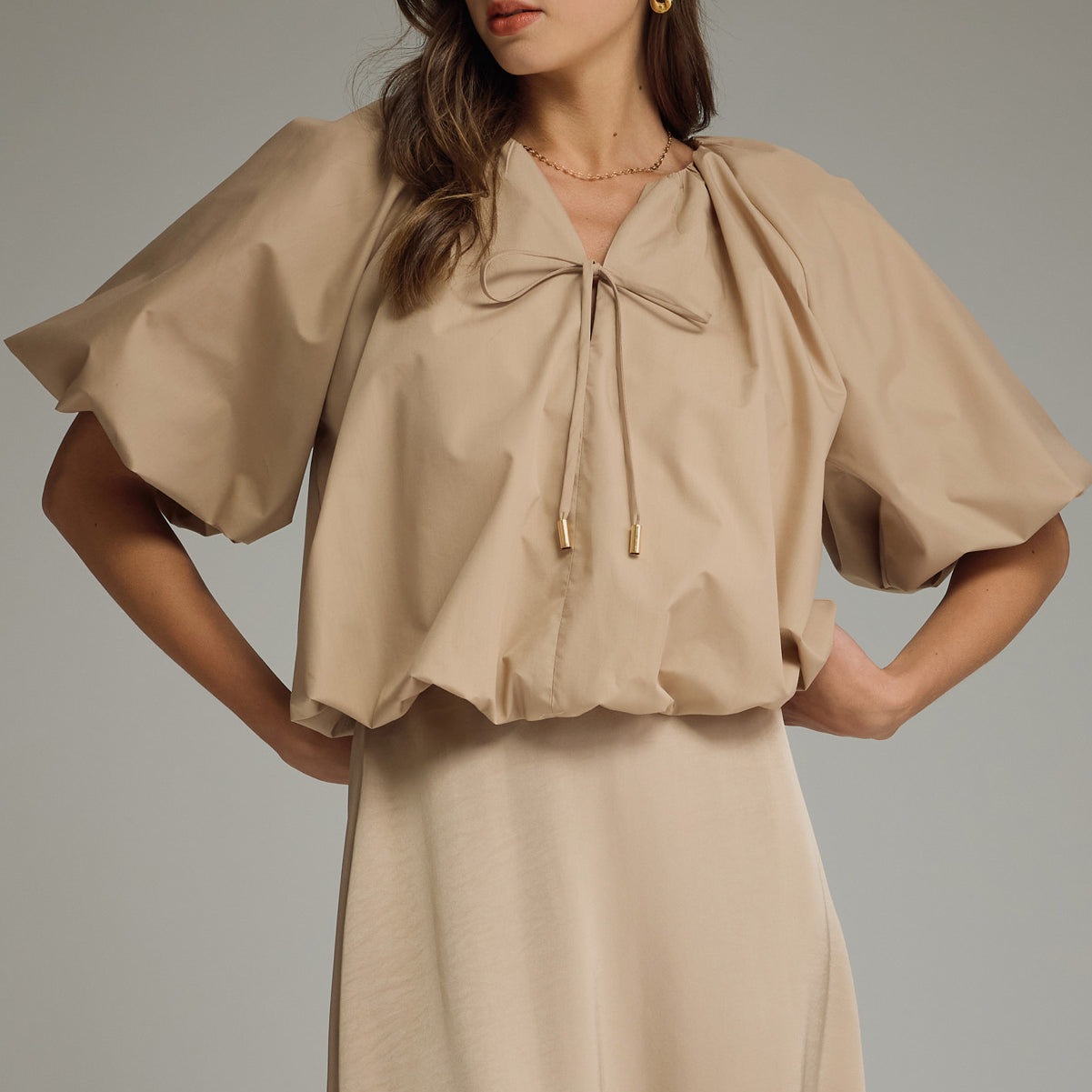 Viv Bubble Sleeve Top