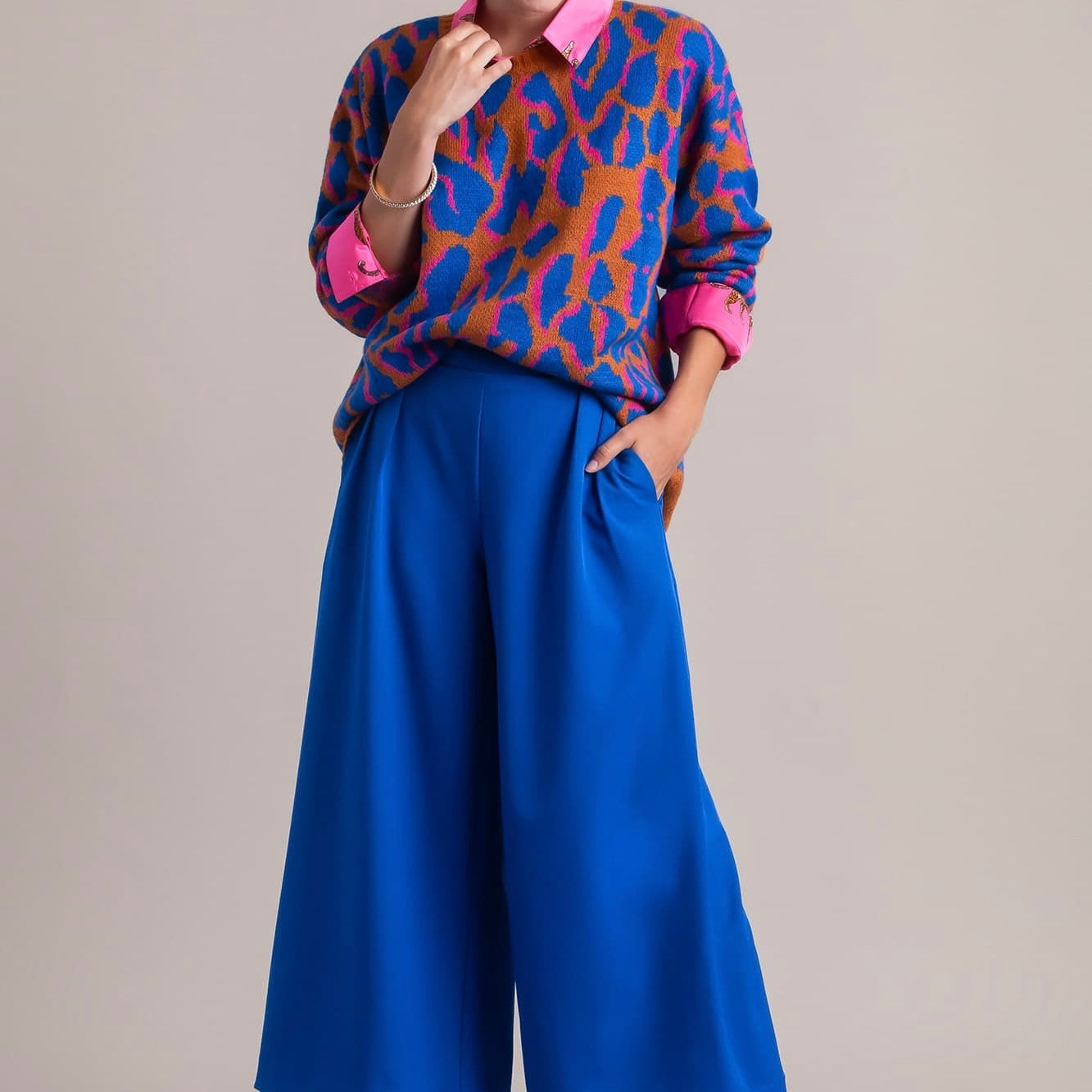 Monroe Cropped Wide Leg Pants