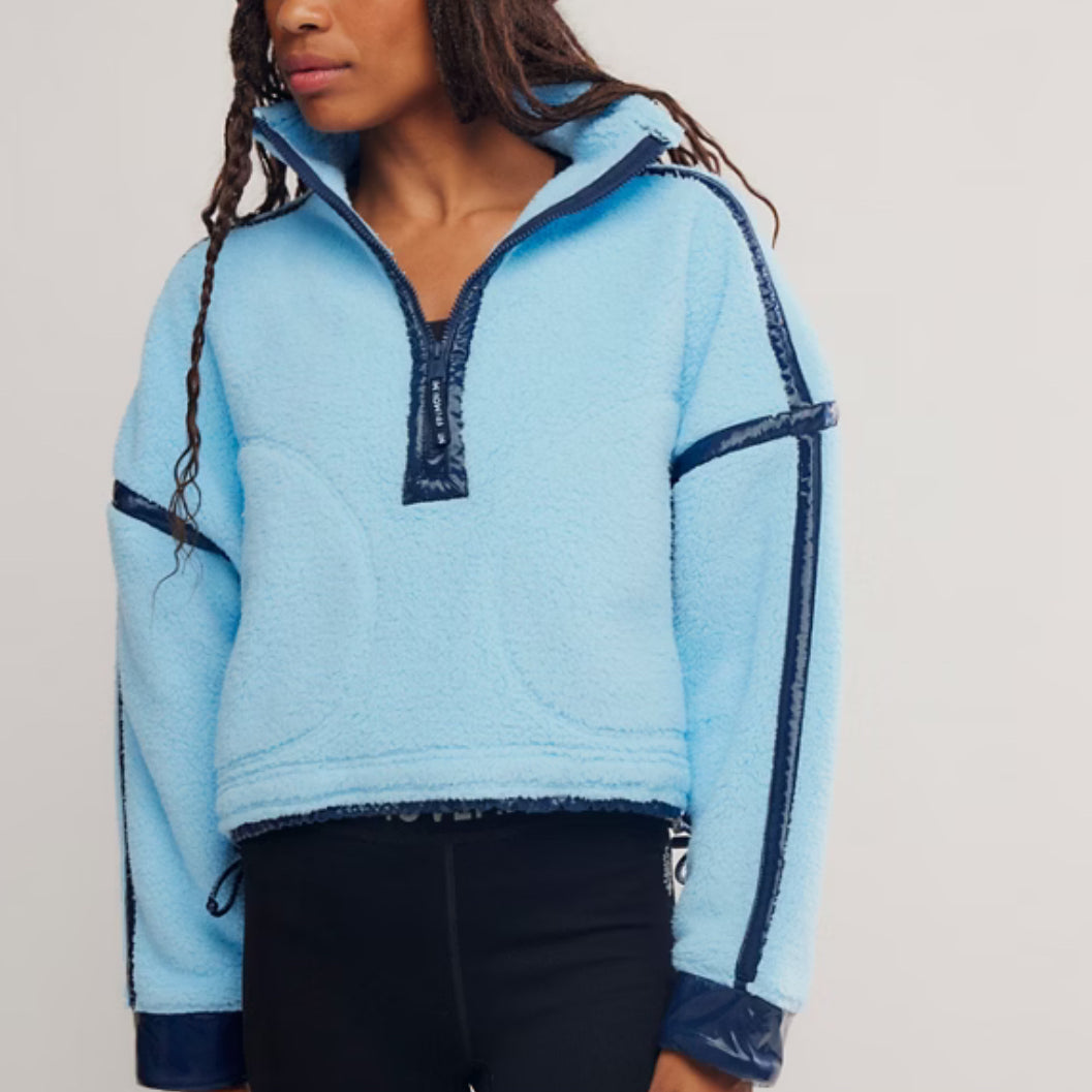 Free People Movement Mountain High Shine Half Zip