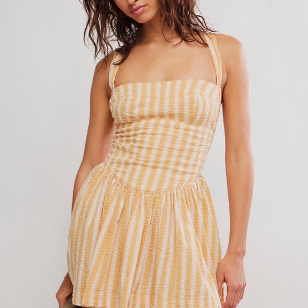 Free People Laurel Plaid Mini Dress