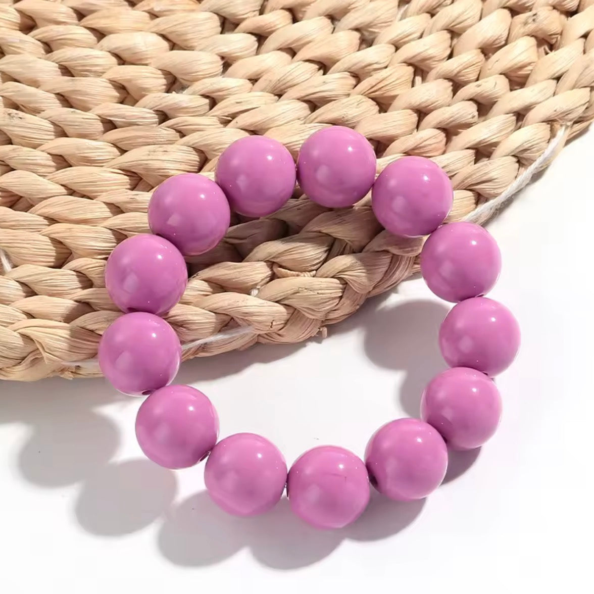 Acrylic Big Beaded Bracelet