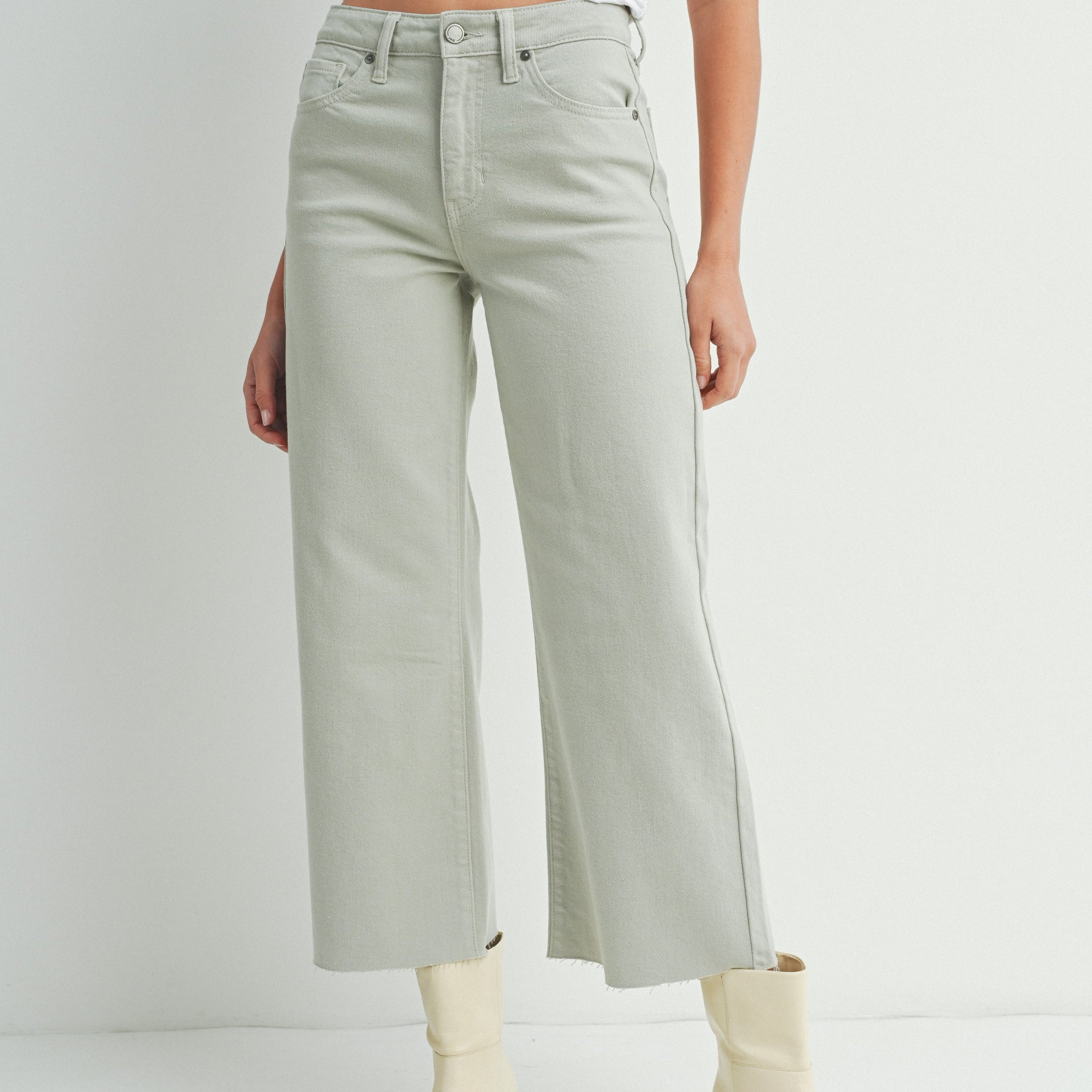 Wesley Slim Wide Leg Jeans