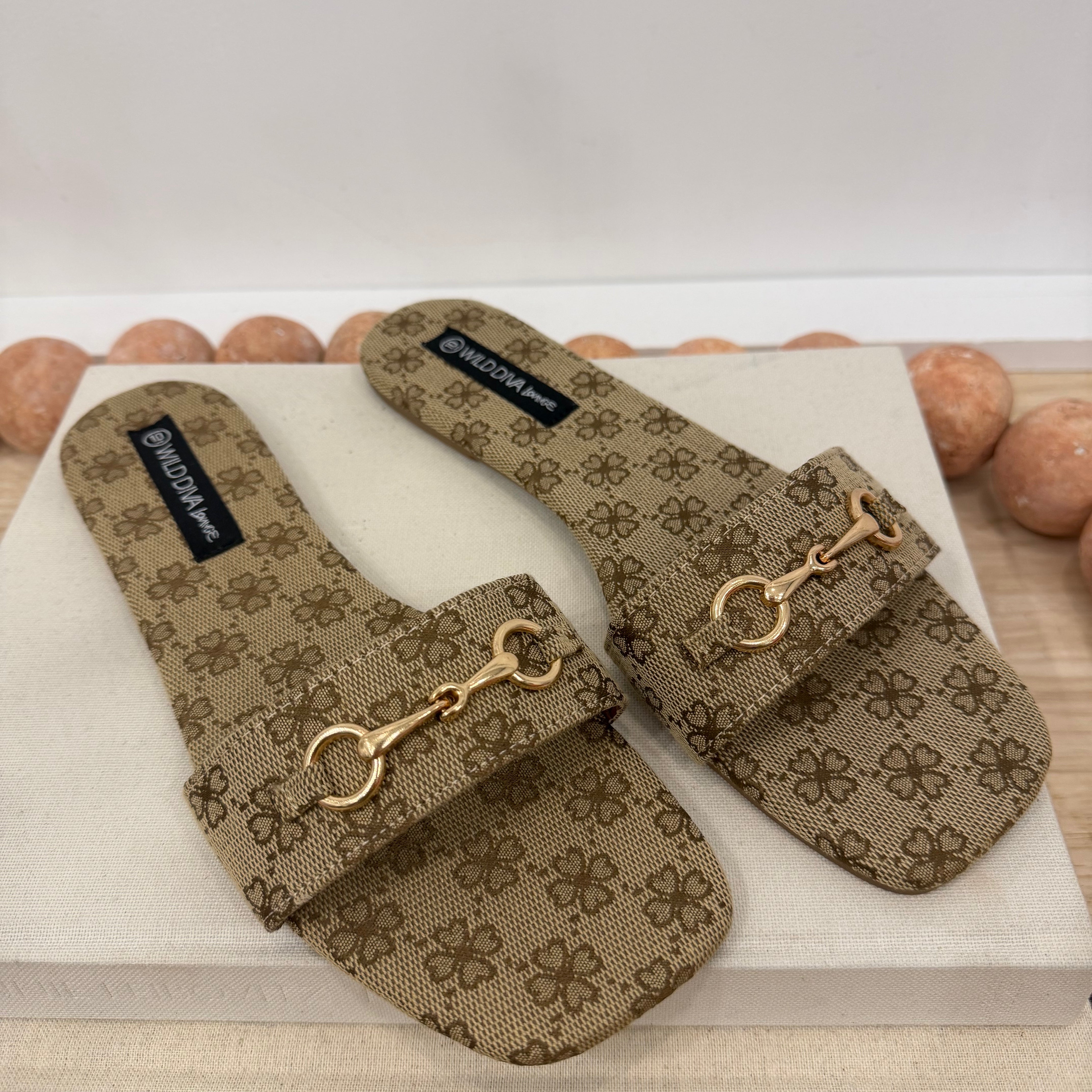 Harper Horsebit Slide Sandals