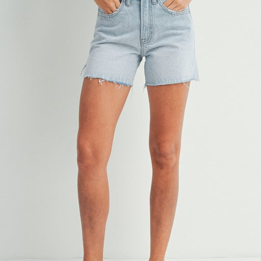 Heavenly High Rise Side Slit Short