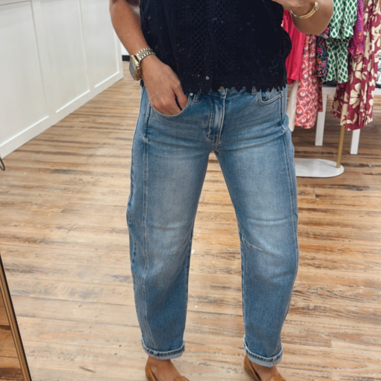 JT Boyfriend Barrel Jeans