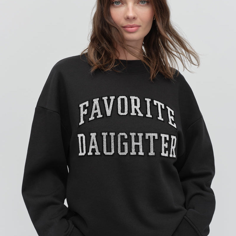 Favorite Daughter The Collegiate Embroidery Sweatshirt