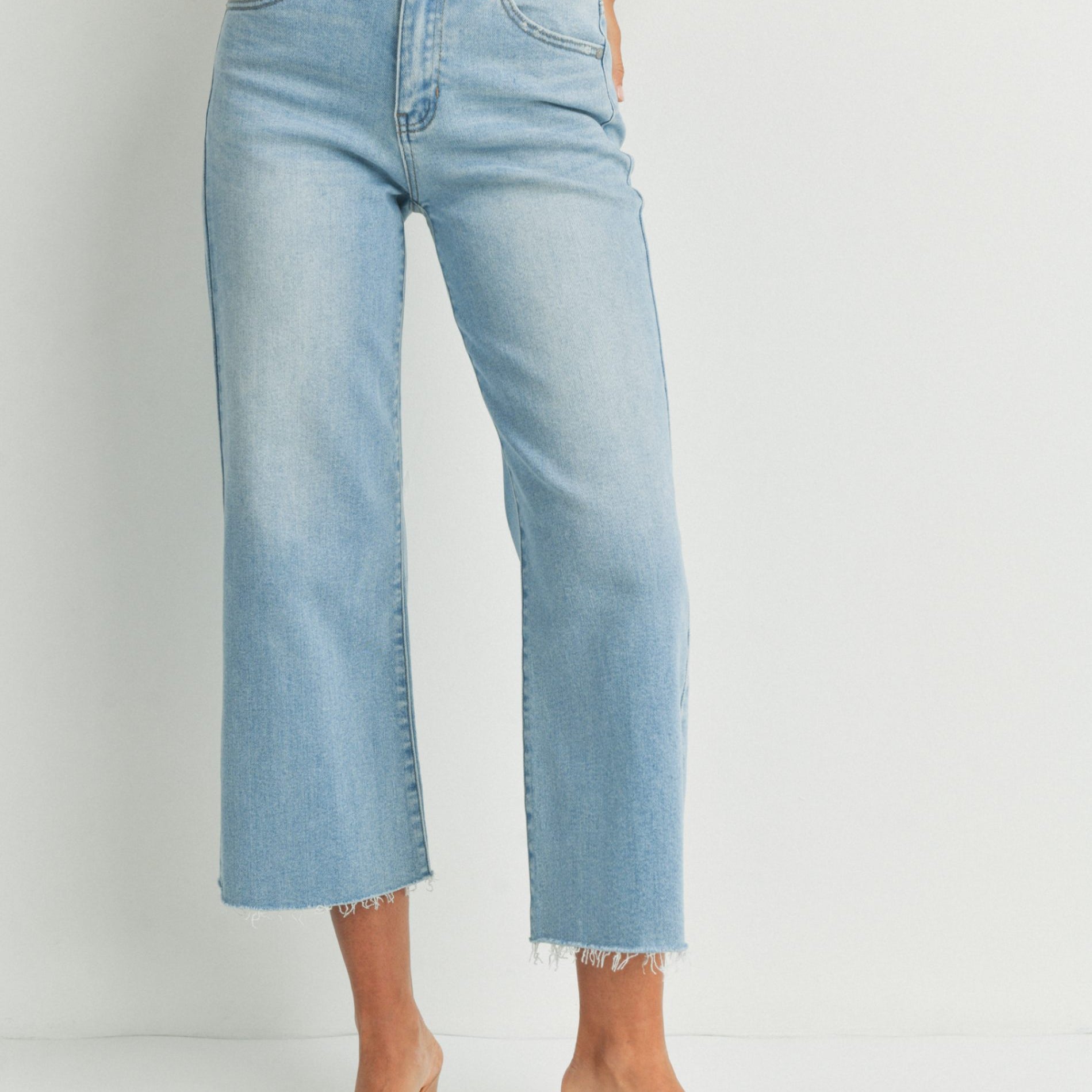 Wesley Slim Wide Leg Jeans