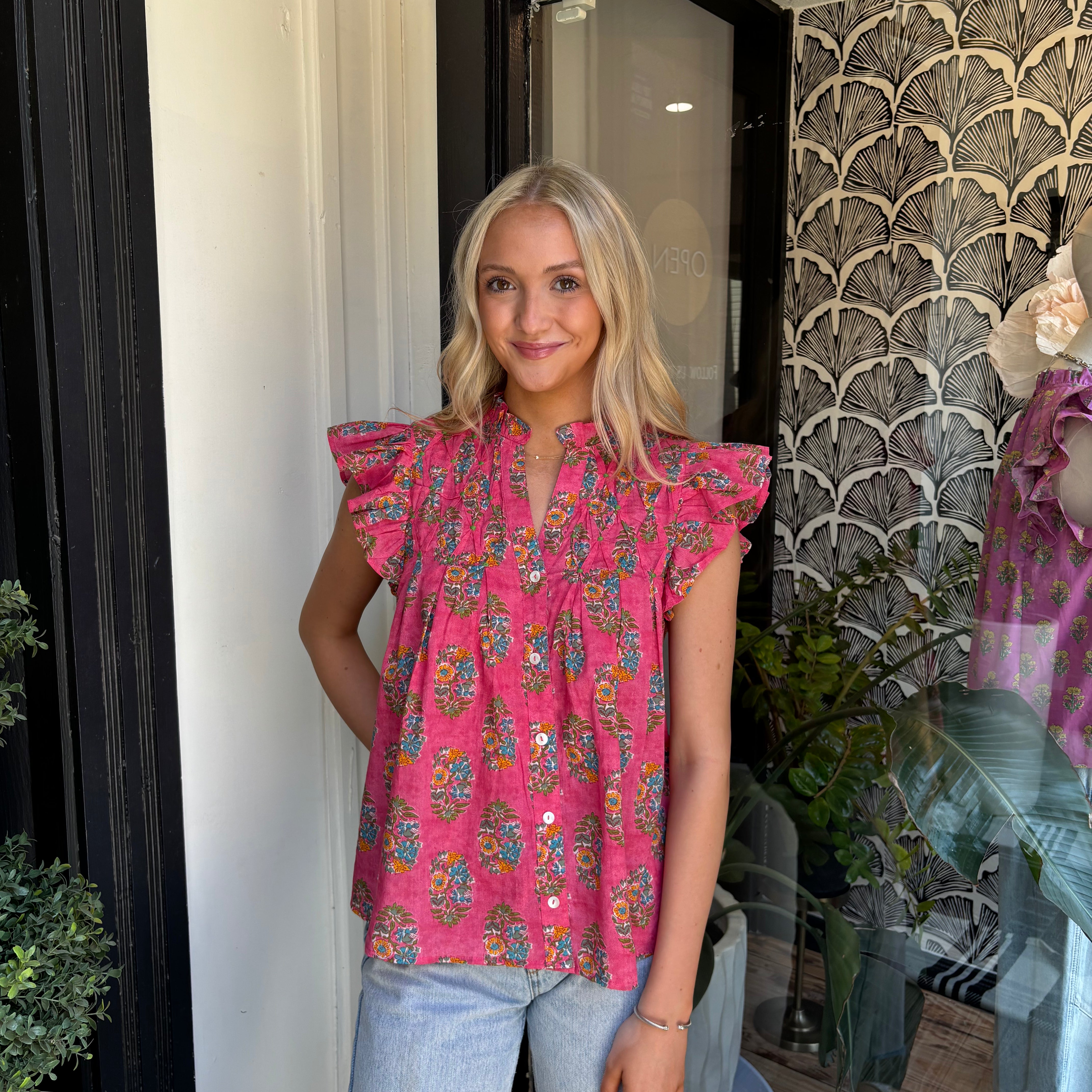 THML Floral Frenzy Top