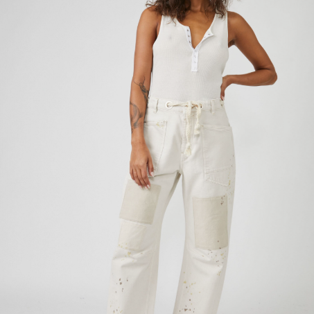 FREE PEOPLE MOXIE PULL ON BARREL JEAN