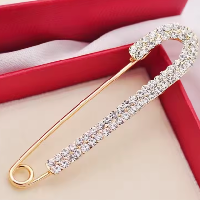 Candy Cane Christmas Brooch