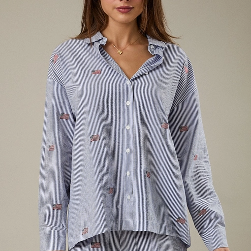 Liberty Stripe Oversized Shirt
