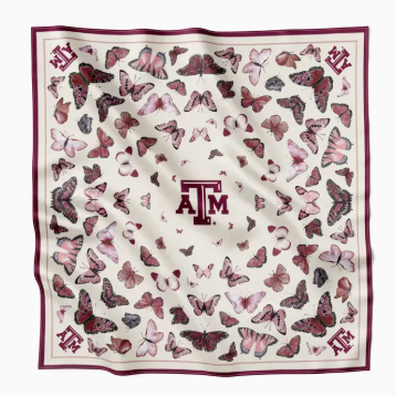 Game Day Butterfly Silk Scarf