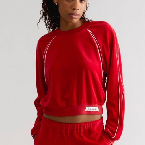 Free People Movement Chalet All Day Velour Layer