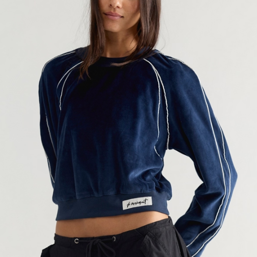 Free People Movement Chalet All Day Velour Layer