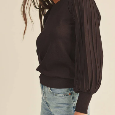 Classic Textured Sleeve Top