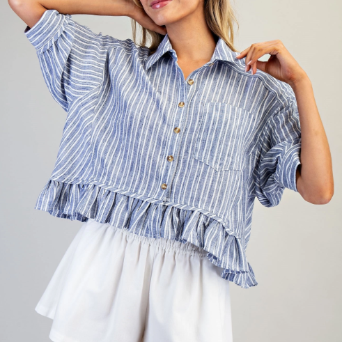 Riley Ruffle Shirt