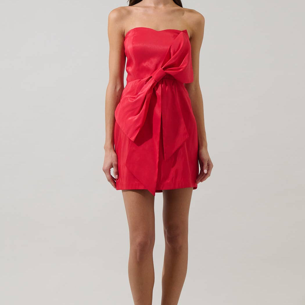 Albina Bow Mini Dress
