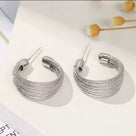 Textured Wire Hoops