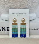 Boho Beaded Fringe Earrings