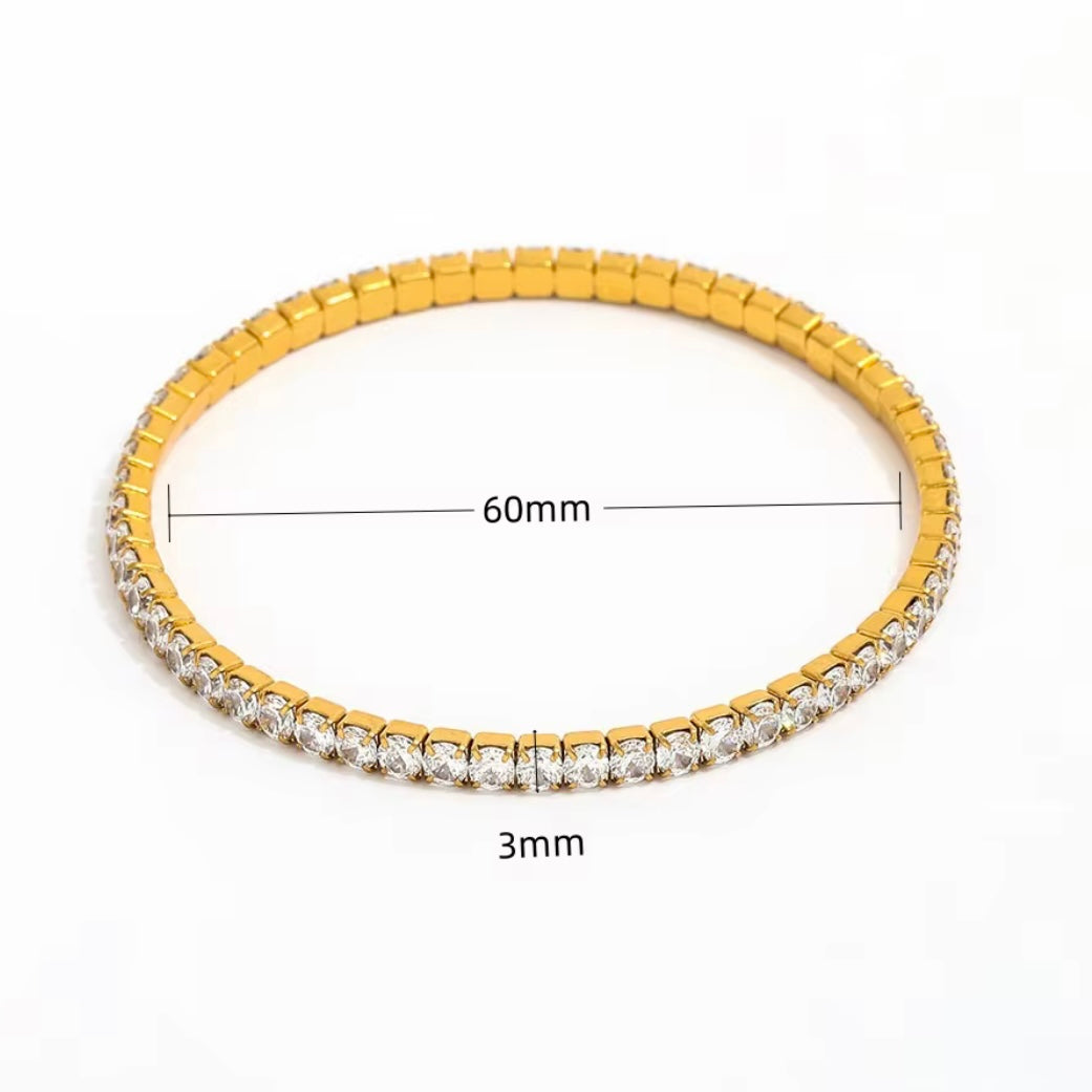 18K Gold Plated Tennis Bracelets