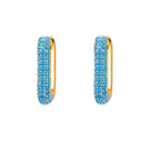 Studded Squared Hoops
