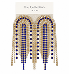 Blue Arch Earrings