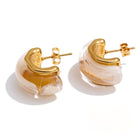 Resin Half Hoop Earrings