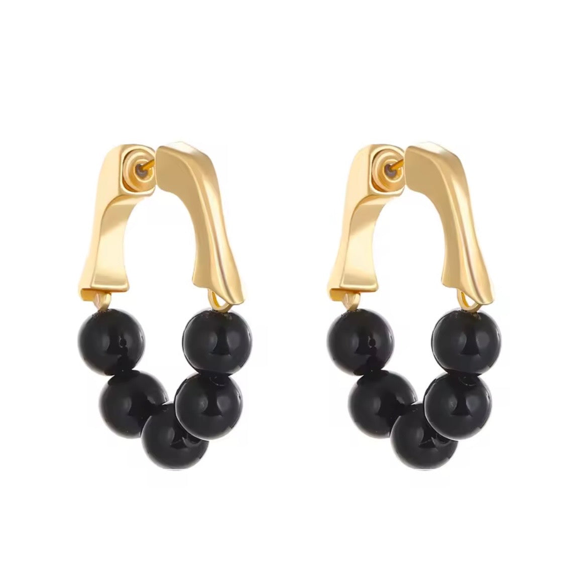 Soft Beaded Hoops