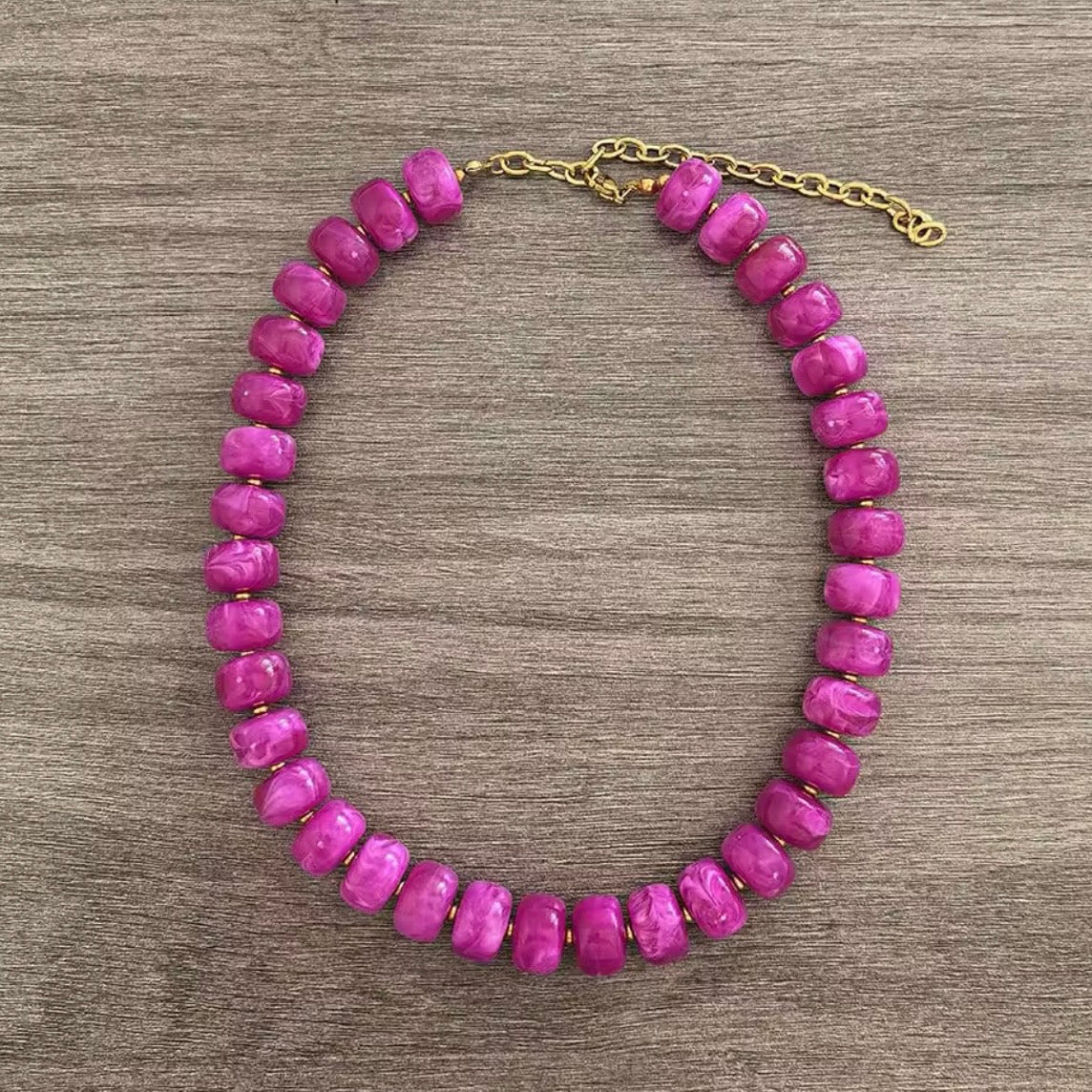 Candy Crush Beaded Necklace
