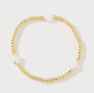 18K by Ness and Mae Baby Color Cross Bracelet (2mm)