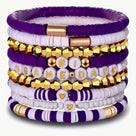 Beaded Game Day Bracelet Set