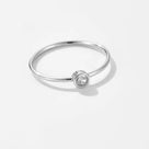 Sterling Silver Petite Stone Ring