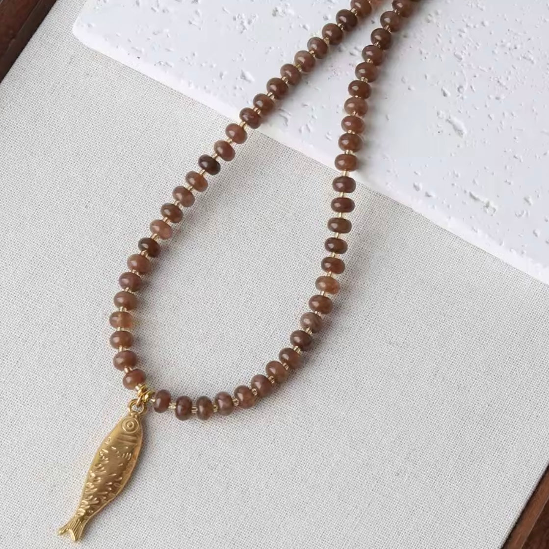 Koi Fish Pendant Necklace