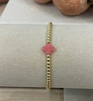 18K by Ness and Mae Color Cross Bracelet (3mm)