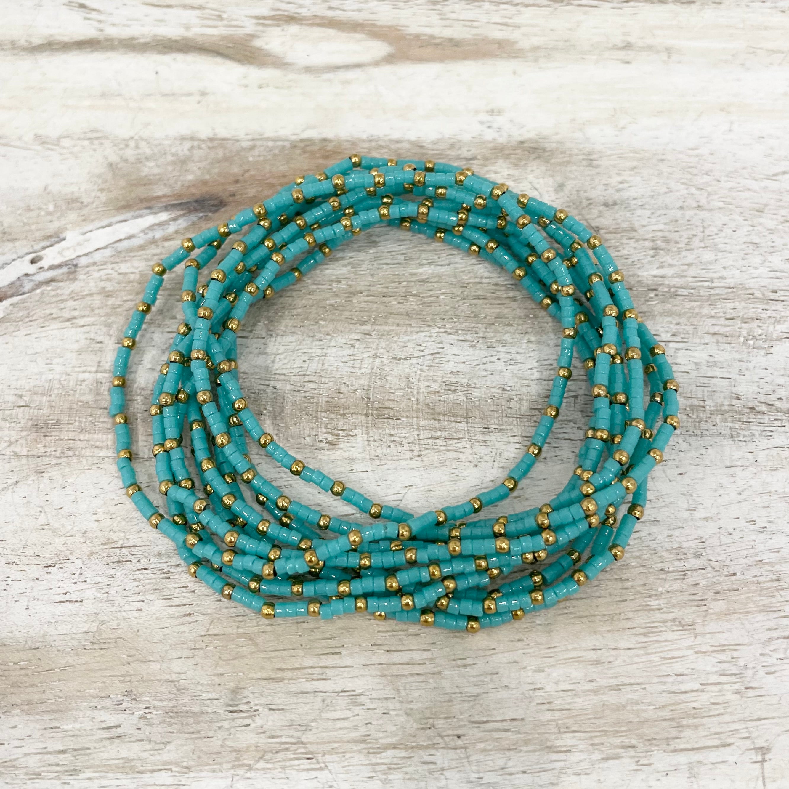 18K Gold-Filled Petite Beaded Bracelets