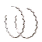 Wavy Hoop Earrings