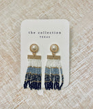 Boho Beaded Fringe Earrings