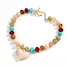 Bauble Beaded Heart Charm Necklace