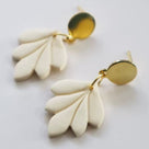 Clay Leaf Earrings