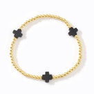 18K by Ness and Mae Baby Color Cross Bracelet (2mm)
