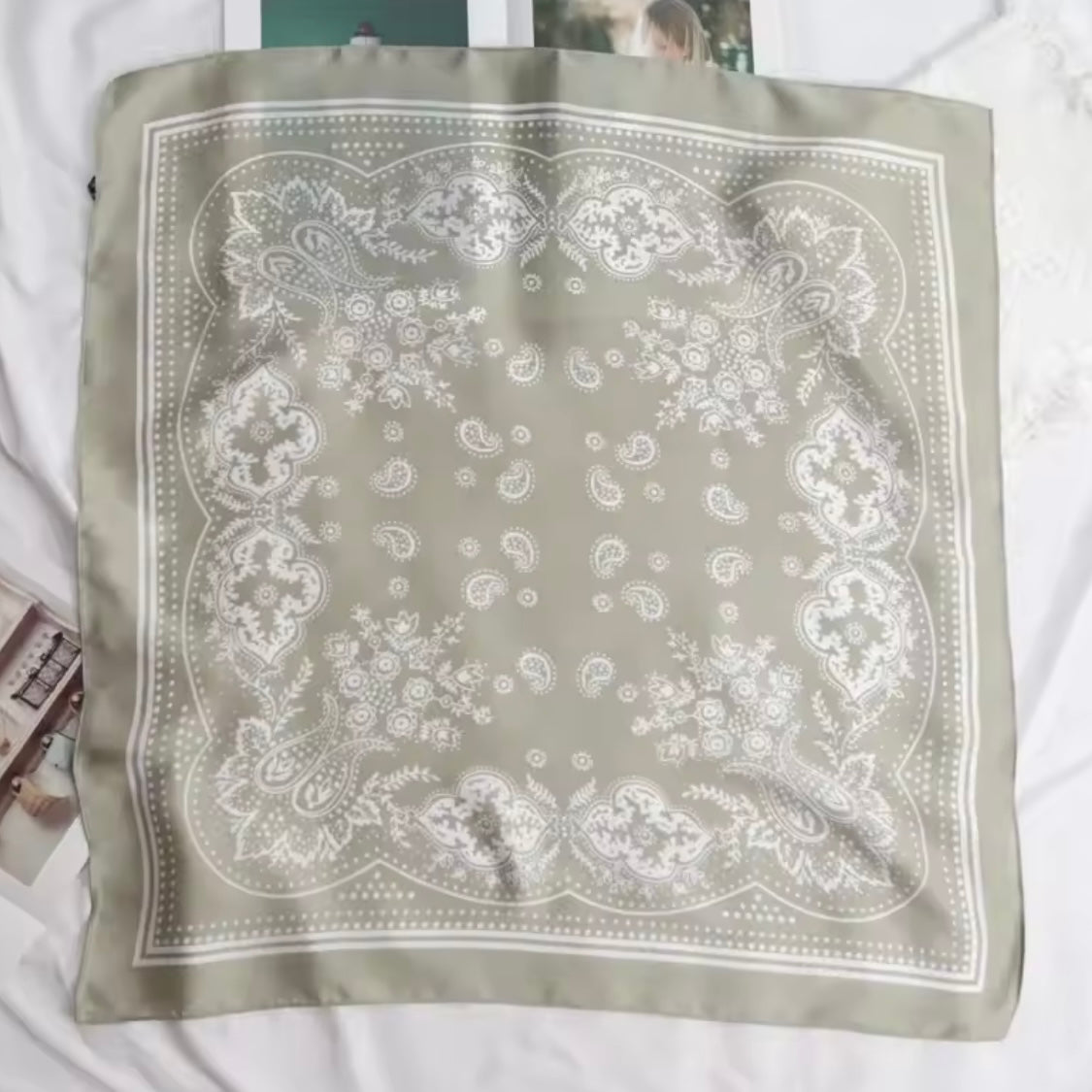 Oversized Satin Bandana